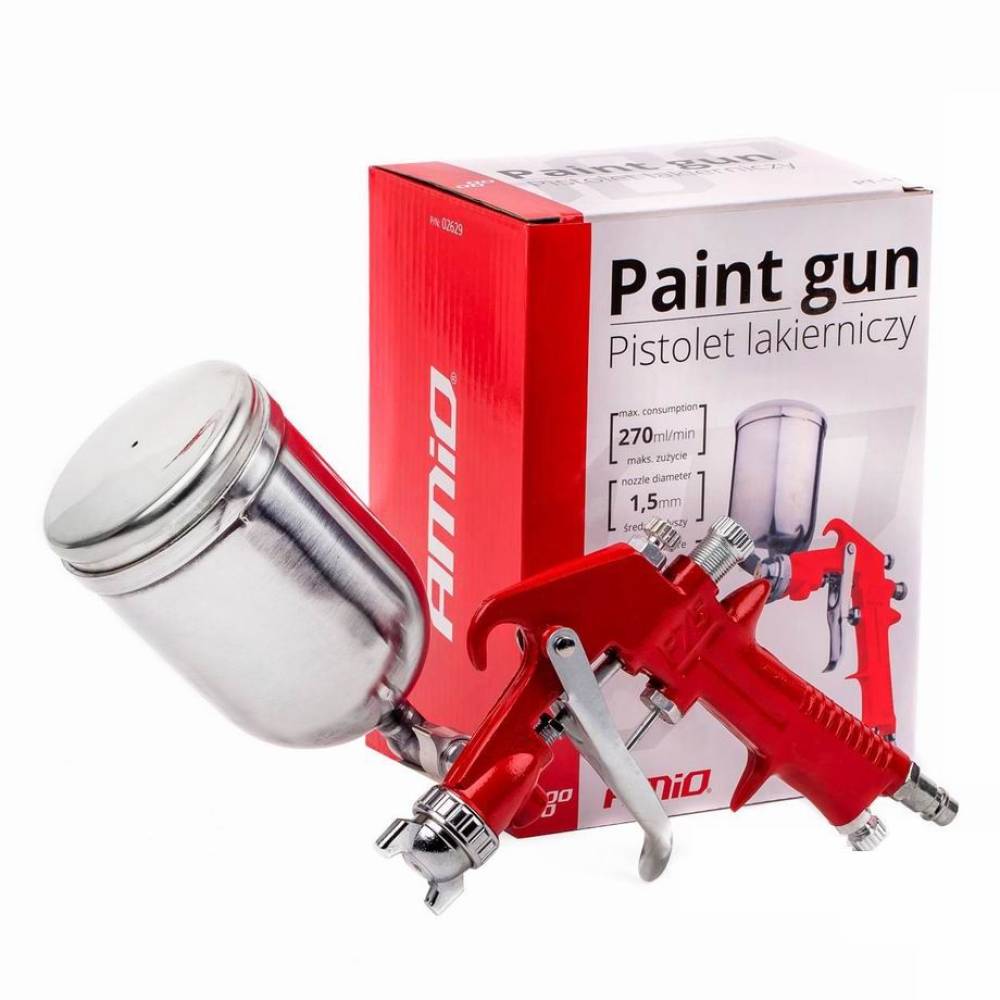 Pistol vopsit 400ml, duza 1.5mm, 2-5 bar, Pt-11 02629 Amio
