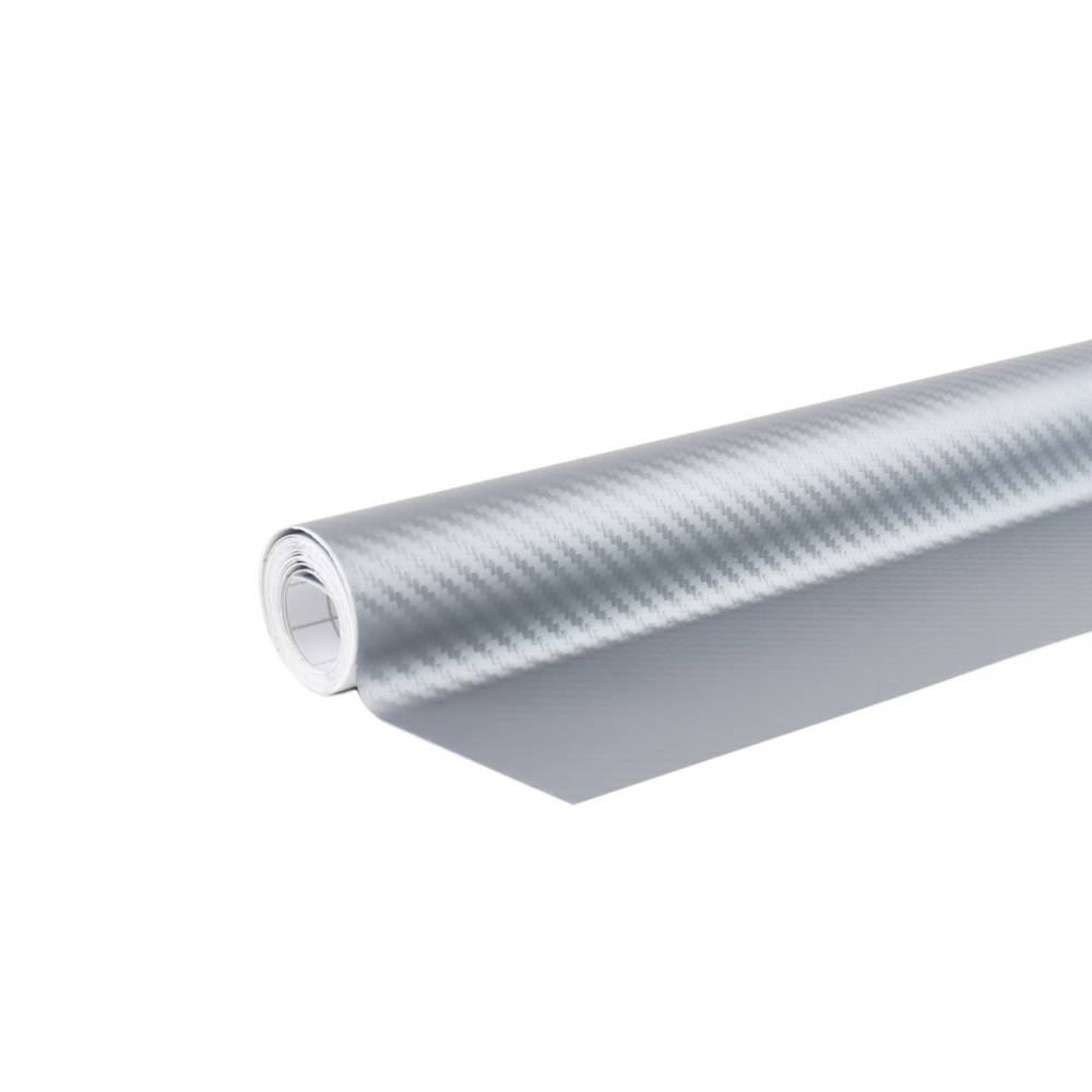 Folie carbon argintie 30x150cm 02600 Amio