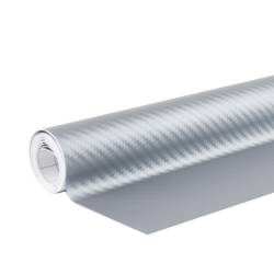 Folie carbon argintie 30x150cm 02600 Amio