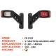 Lampa gabarit cu brat oblic45, 135mm, cu LED, 3 functii, stg/dr FromPlas FR0131