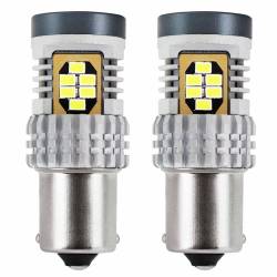 Set 2 becuri semnalizare, 24 LED-uri, 12/24V, P21W BA15s Canbus 02797 Amio