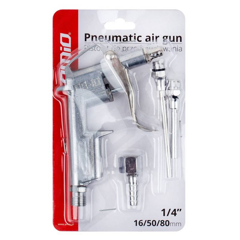 Set pistol suflat aer comprimat, cabina, cu 2 tije si 2 adaptori, 02632 Amio