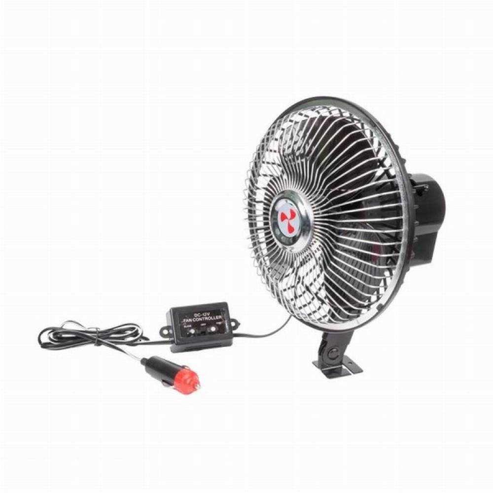 Ventilator 12V, fi17cm, metalic, prindere cu clips, 1976 Automax