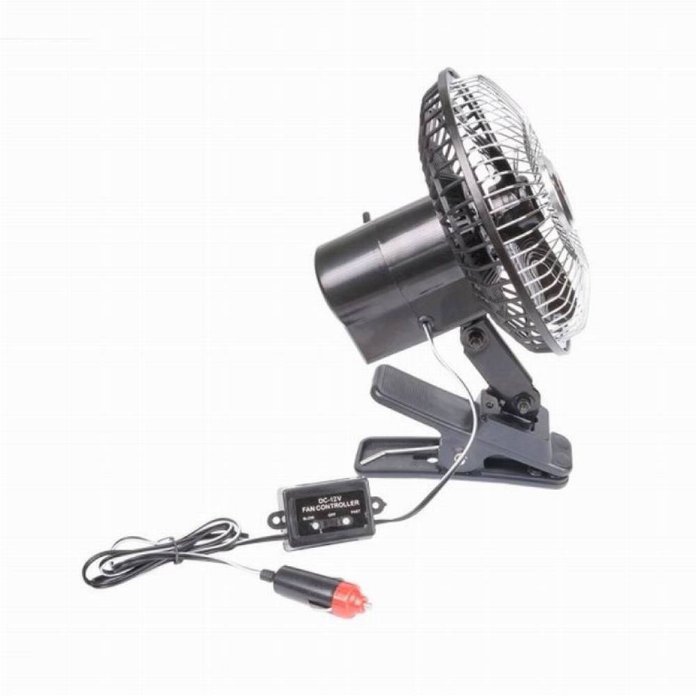 Ventilator 12V, fi17cm, metalic, prindere cu clips, 1976 Automax