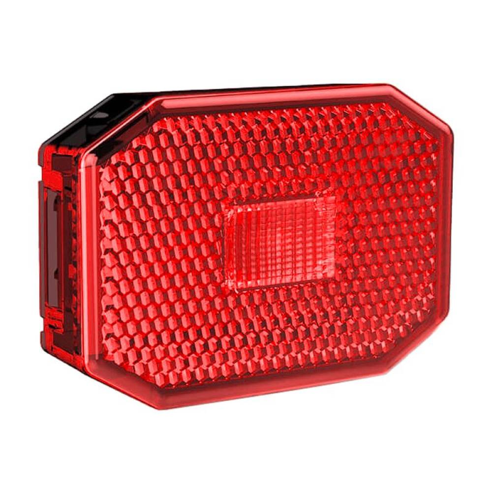 Lampa gabarit 63x63 cu LED, cu suport lateral,rosie FT-069 C1 Fristom