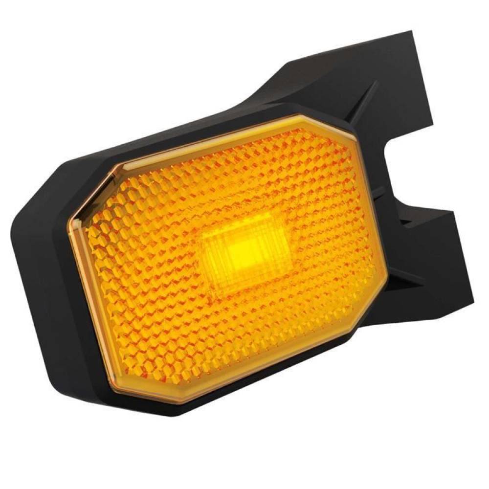 Lampa gabarit 63 x 63 cu Led, cu suport lateral, galbena FT-069 Z1 Fristom Lampa gabarit 63 x 63 cu Led, cu suport lateral, galbena FT-069 Z1 Fristom