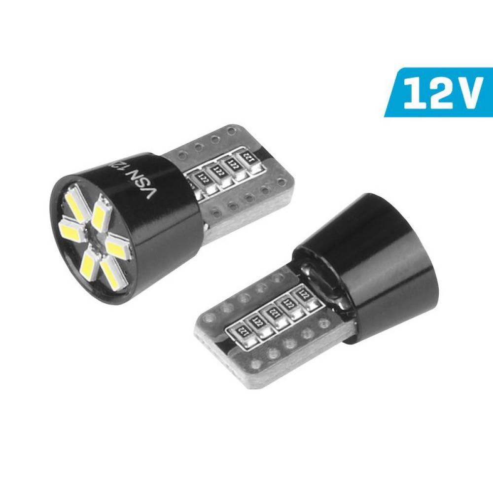 Set 2 becuri T10, cu 6 Led 12V W5W Canbus Vision 58248 Carmotion Set 2 becuri T10, cu 6 Led 12V W5W Canbus Vision 58248 Carmotion