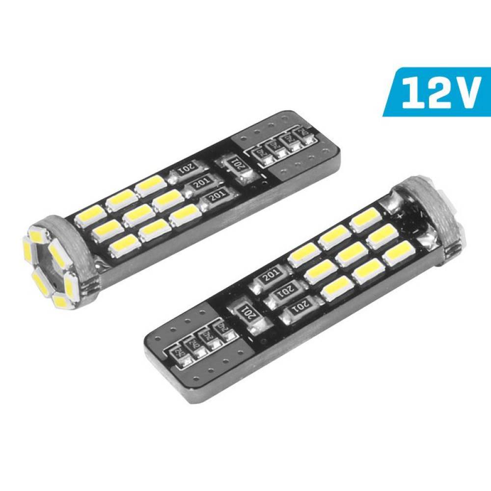 Set 2 becuri T10 24 LED-uri, 12V W5W 1.8W CANBUS Vision 58252 Carmotion Set 2 becuri T10 24 LED-uri, 12V W5W 1.8W CANBUS Vision 58252 Carmotion