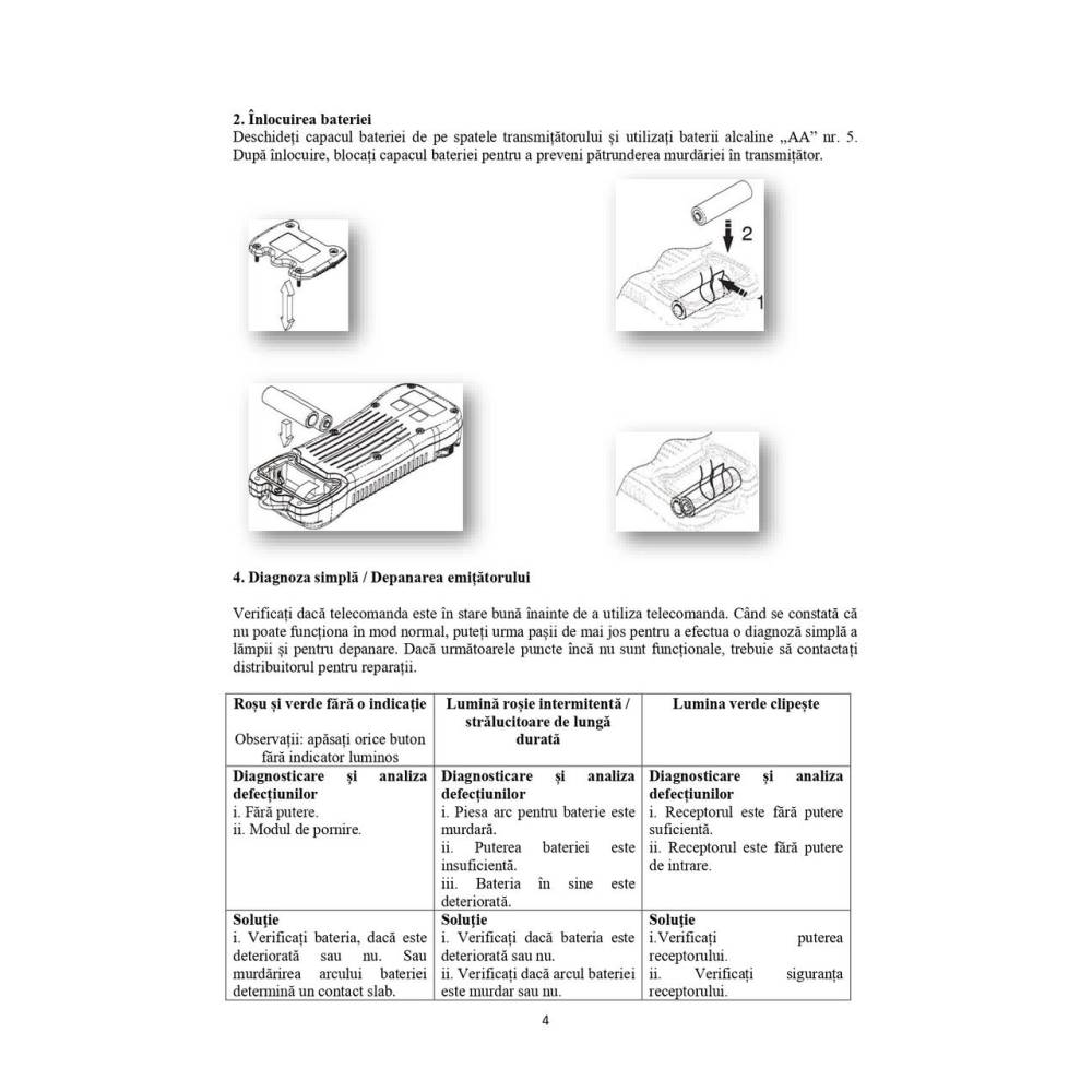Telecomanda wireless pentru troliu Tractor Forestier cu mecanism de reglare a turatiei motorului din telecomanda, fara functia de retinere, model Q600 LCC 12V BK77504