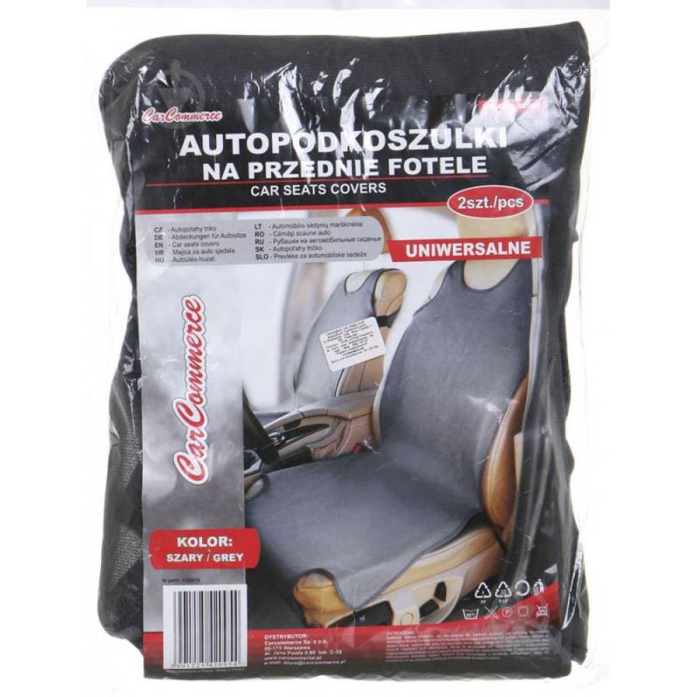 Set huse auto 2 scaune fata tip maieu gri 42095 CarCo