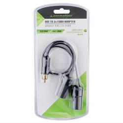 Stecher DIN cu 2 prize 12/24V, tip Y, cu 2 fire 2x36cm 86119 Carmotion