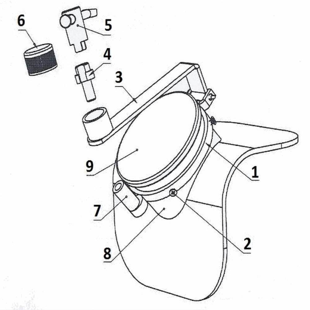 Antifurt buson rezervor camion fi80, cu cheie trident, 58668 Carmotion