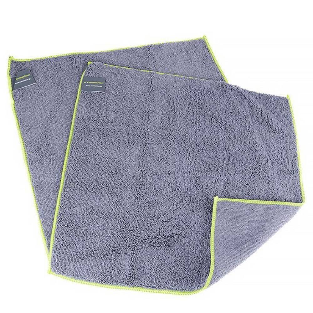Set 2 bucati lavete microfibra 40x40cm, pentru uscare, gri, 63521 Carmotion