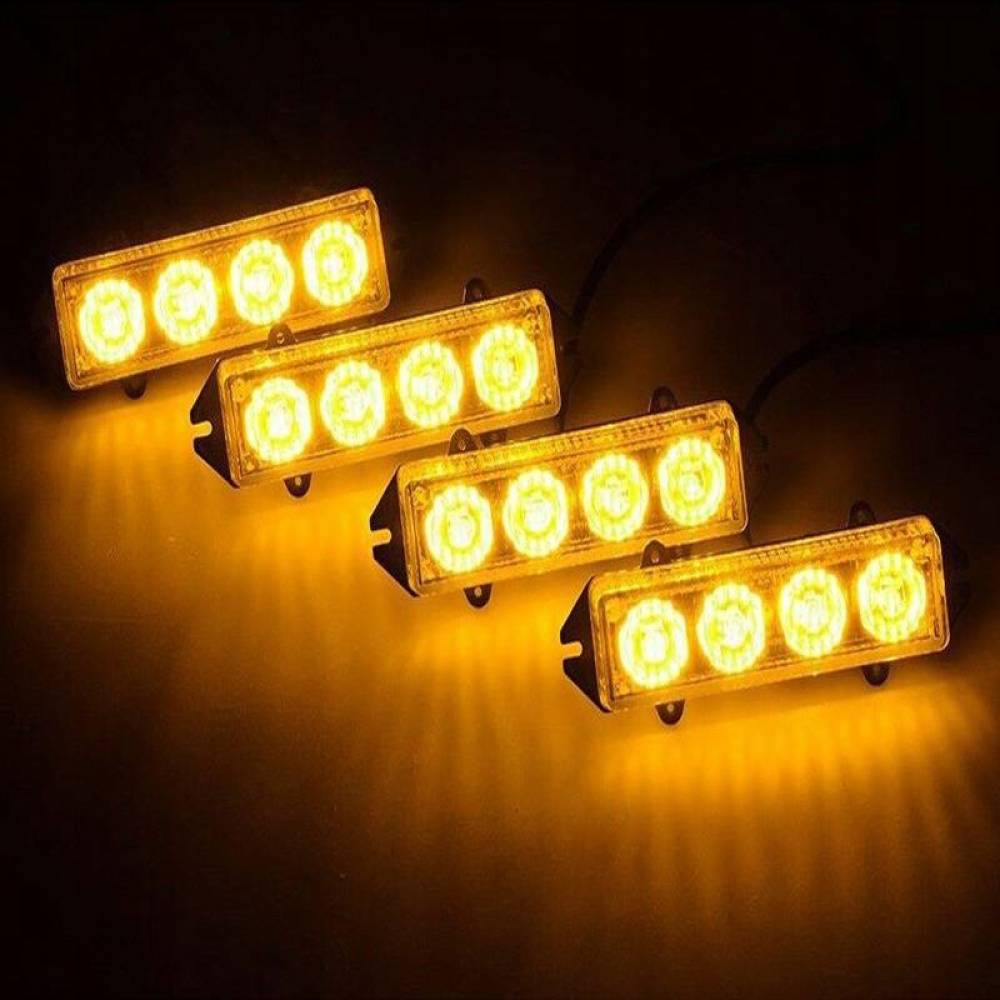Set 4 proiectoare stroboscopice, LED 12V, 100x20, 86662 Carmotion