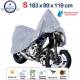Prelata motocicleta, marimea S, cu gaura pentru lant antifurt, 183 x 89 x 119 cm Moto00S Sumex