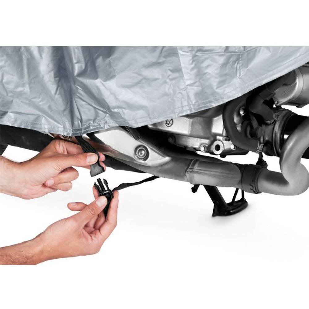 Prelata motocicleta, marimea S, cu gaura pentru lant antifurt, 183 x 89 x 119 cm Moto00S Sumex