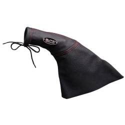 Husa frana mana piele perforata naturala neagra Butzi BZA4410