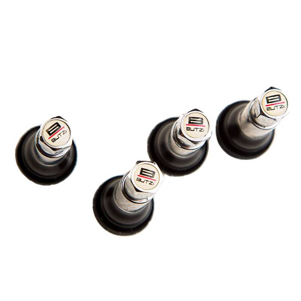 Set 4 valve turism tubeless TR413C, cromata, BZA413C BUTZI