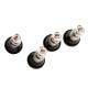 Set 4 valve turism tubeless TR413C, cromata, BZA413C BUTZI