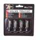 Set 4 valve turism tubeless TR413C, cromata, BZA413C BUTZI