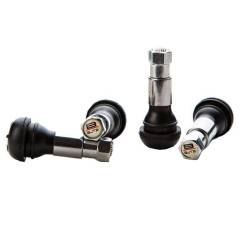 Set 4 valve turism tubeless TR413C, cromata, BZA413C BUTZI
