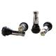 Set 4 valve turism tubeless TR413C, cromata, BZA413C BUTZI