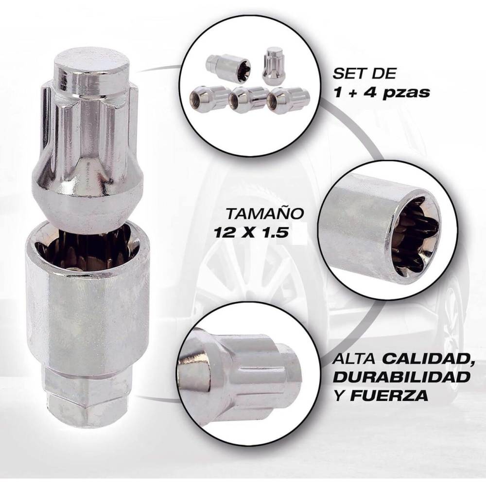 Piulite antifurt pentru prezoane Wheel Locks 12x1.5 x32c conic tip B ATB1250 Car+