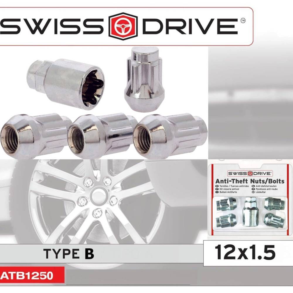 Piulite antifurt pentru prezoane Wheel Locks 12x1.5 x32c conic tip B ATB1250 Car+