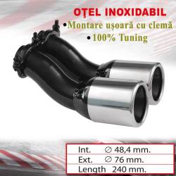 Ornament toba interior 48, L240, dublu, tip VW, Audi, 4008035 RaceSport