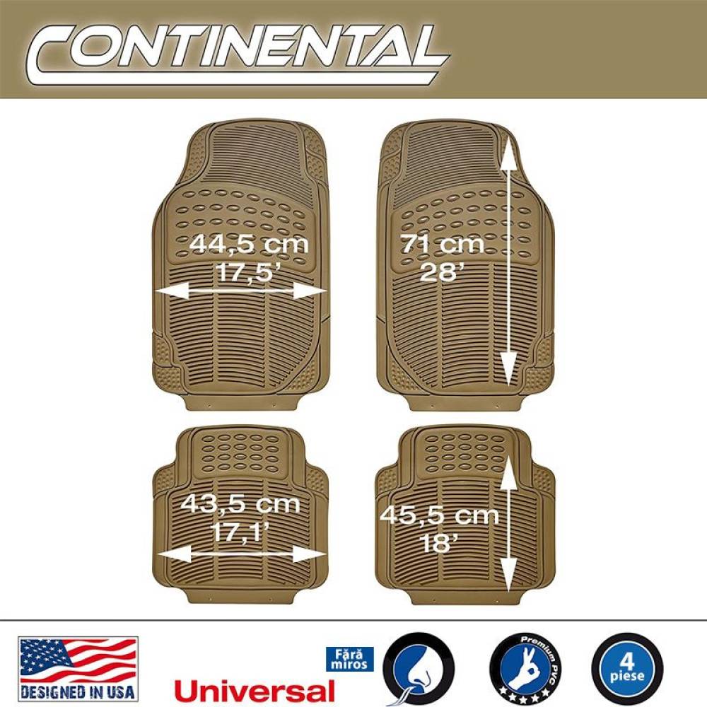 Set 4 covorase universale 71x49, ajustabile, bej Continental 20 CAR+ CONTI10 Set 4 covorase universale 71x49, ajustabile, bej Continental 20 CAR+ CONTI10