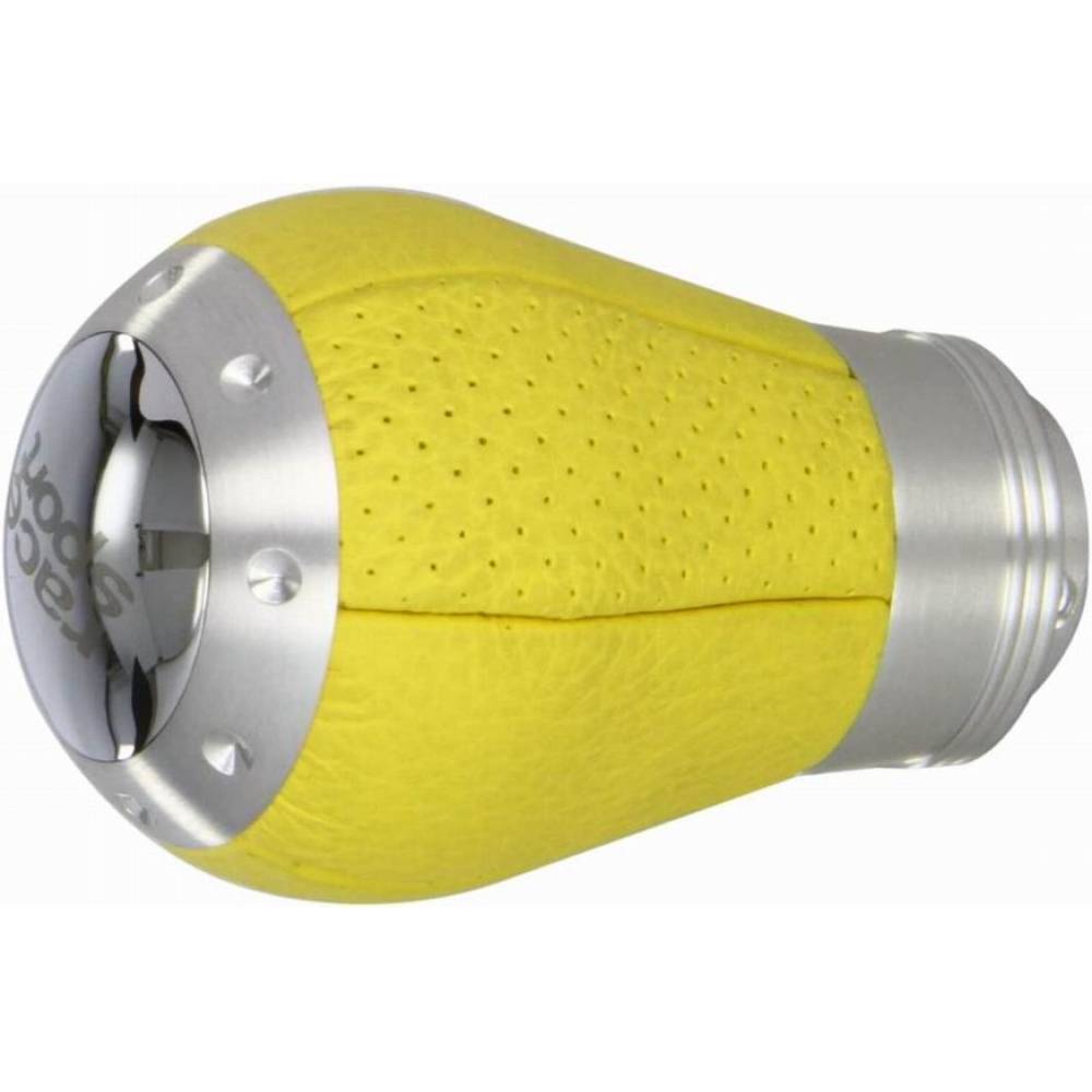 Maner schimbator viteze sferic, din piele perforata, galben 8000800 RaceSport Maner schimbator viteze sferic, din piele perforata, galben 8000800 RaceSport
