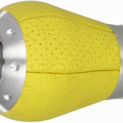 Maner schimbator viteze sferic, din piele perforata, galben 8000800 RaceSport