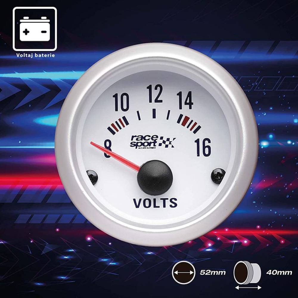 Ceas voltmetru GAUG484 RaceSport