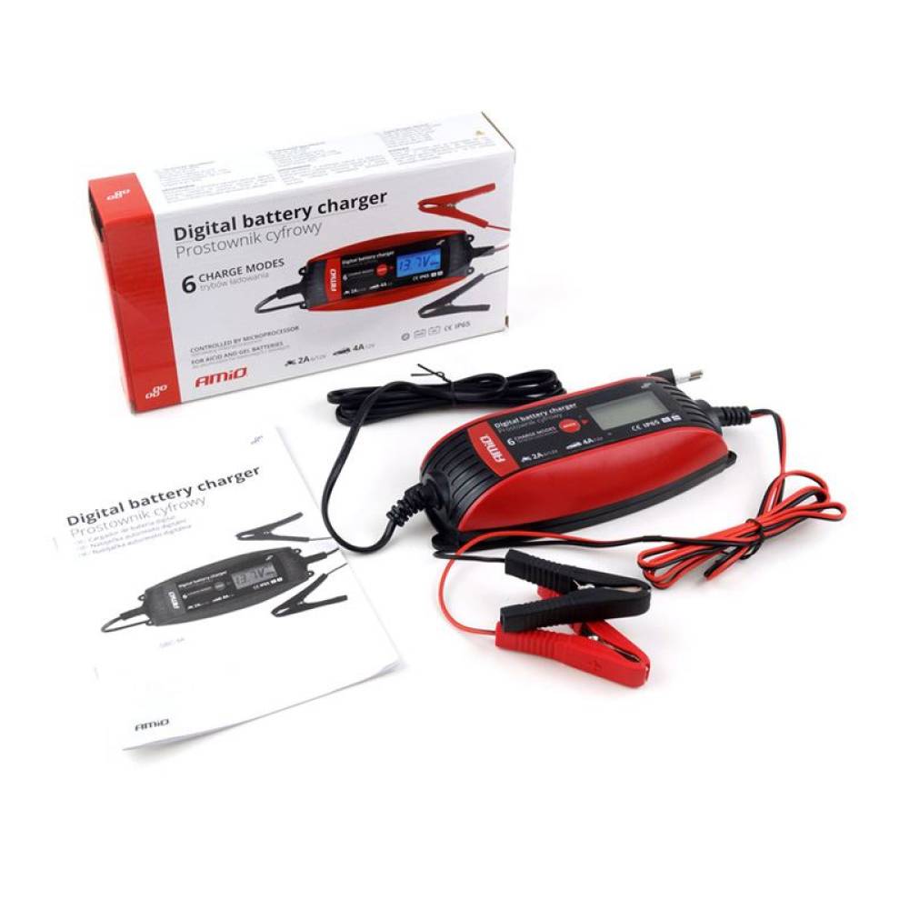 Redresor digital auto 6V/12V, 2A/4A, DVL DBC-4A  02088 Amio