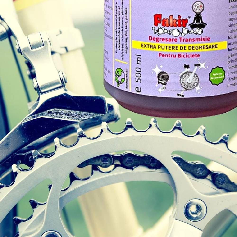 Solutie detergent degresare lant si sistem transmisie biciclete FDT 500ml Fakir 20504