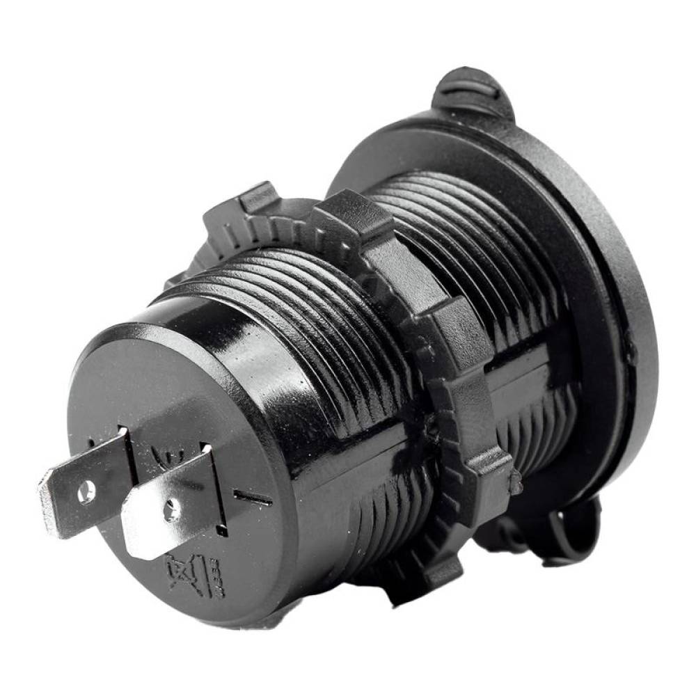 Priza cu 2 USB cu LED rosu 12-24A, 4.2A , incastrabila, Mod04 02854 Amio