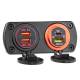 Priza cu 2 USB, 12-24V, 3.1A, cu LED, incacstrabila Mod10 02860 Amio