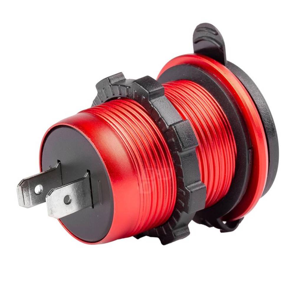 Priza cu 2 USB, USB si USB C, cu LED, 12-24V, incastrabila, Mod09 02859 Amio