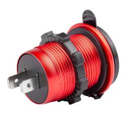 Priza cu 2 USB, USB si USB C, cu LED, 12-24V, incastrabila, Mod09 02859 Amio