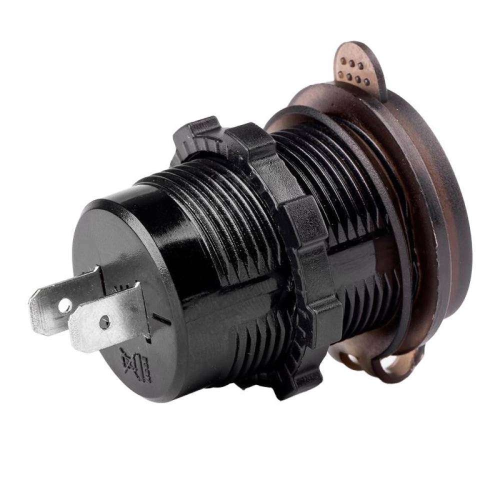 Priza cu 2 USB, cu voltmetru, 12-24V, 2.1+1.0A, incastrabila, mod6 02856 Amio
