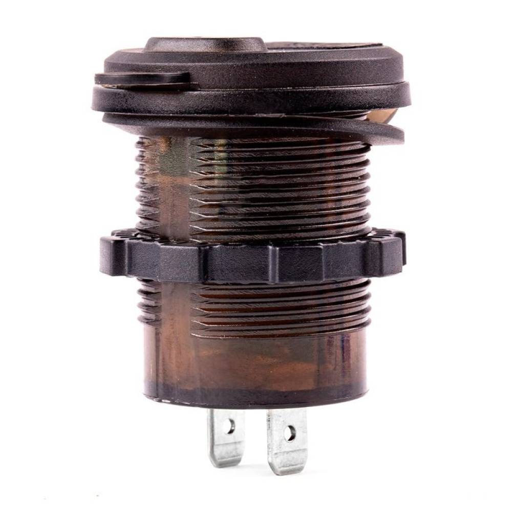 Priza cu 2 USB, cu voltmetru, 12-24V, 2.1+1.0A, incastrabila, mod6 02856 Amio