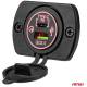 Priza cu 2 USB, cu voltmetru, 12-24V,  2.1+1.0A, incastrabila, rosie, Mod6 02861 Amio
