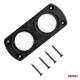 Panou montare priza rotunda 2 gauri Mod13 Amio 02863