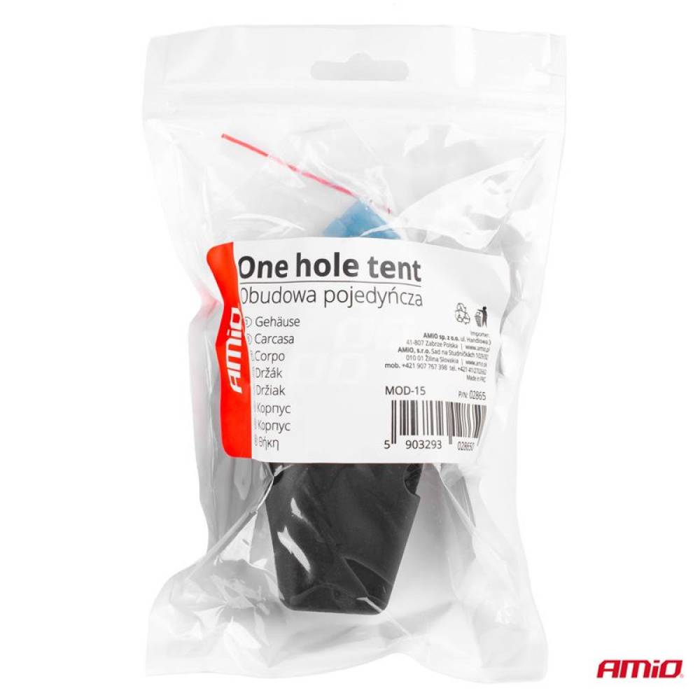 Panou aparent montare priza rotunda 1 gaura Mod15 02865 Amio