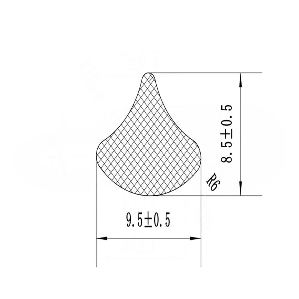 Cheder geam cu pana B2/B7 U650 B2B7 rola 50m, PRET/Metru liniar