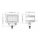 Proiector 112x74 faza lunga cu DRL, LED, 12-24V, 25W, 2200lm Truck Led L3422