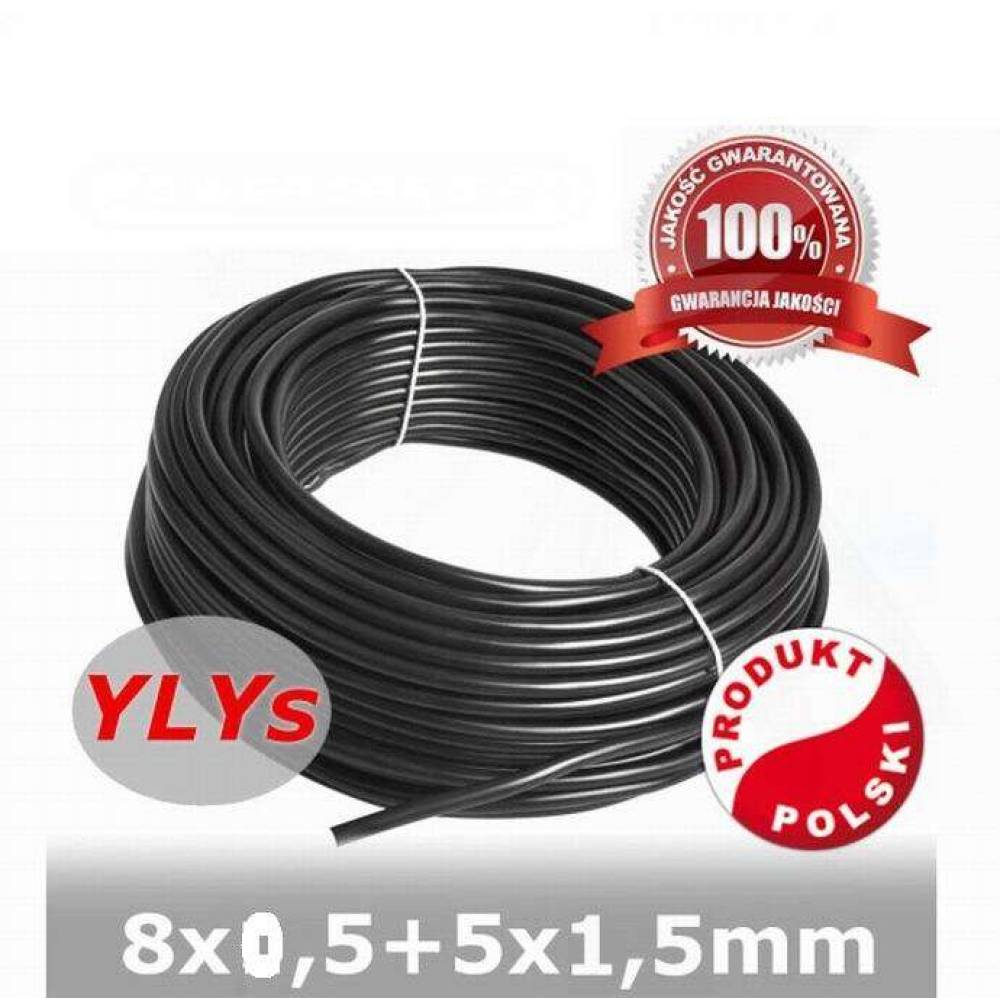 Cablu electric YLY-S 13 fire (8x0,75+5x1,5) PE8/0.75/5/1.5, pret/metru liniar, , Hybsz