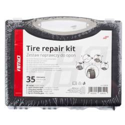 Kit reparatie cauciuc cu 30 snur vulcanizare si 4 dispozitive Amio 02829