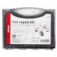 Kit reparatie cauciuc cu 30 snur vulcanizare si 4 dispozitive Amio 02829