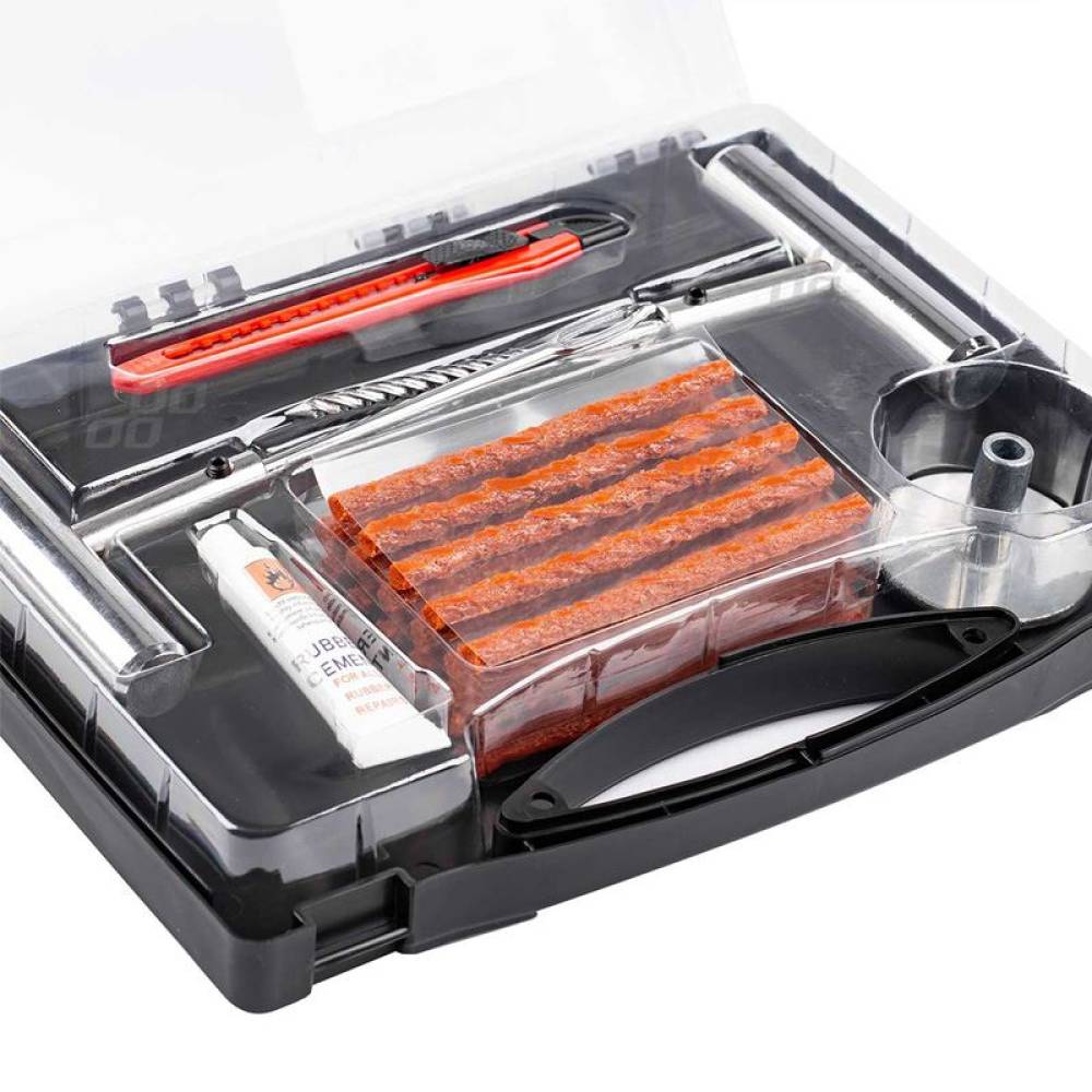 Kit reparatie cauciuc cu 30 snur vulcanizare si 4 dispozitive Amio 02829